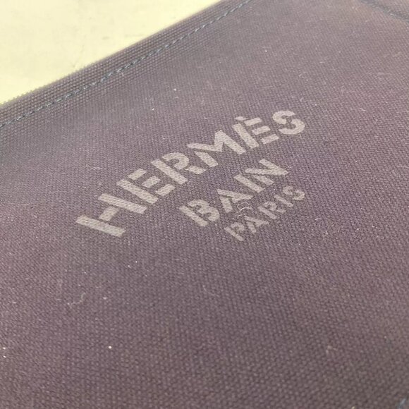 HERMES Logo flat YachtingPM Accessory case Multi-purpose pouch Makeup pouch - Picture 10 of 14